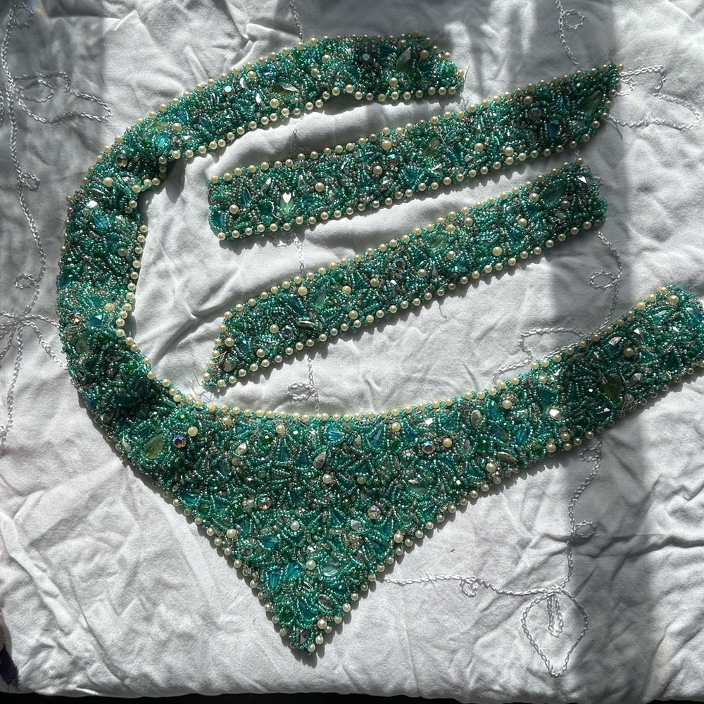 VINTAGE BEADED BELT PIECES